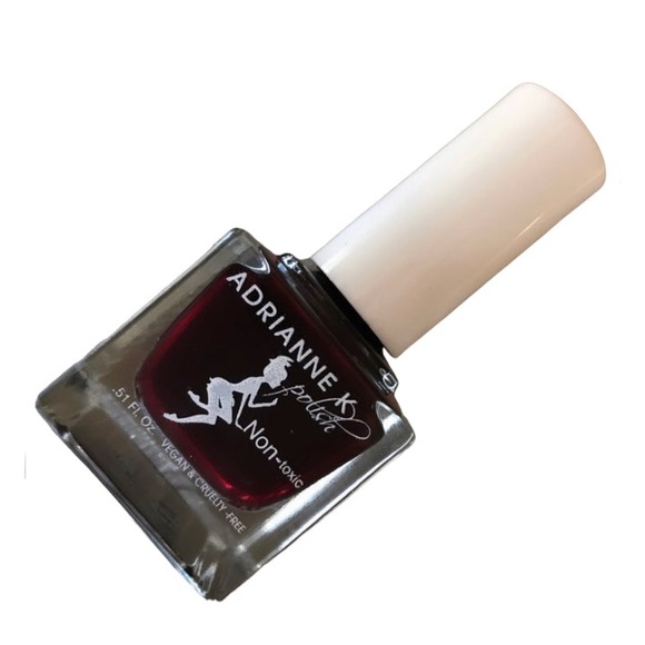 ADRIANNE K Maternity Safe Wine Red Nail Polish, Giselle! Fast Drying, Du… - Picture 3 of 4